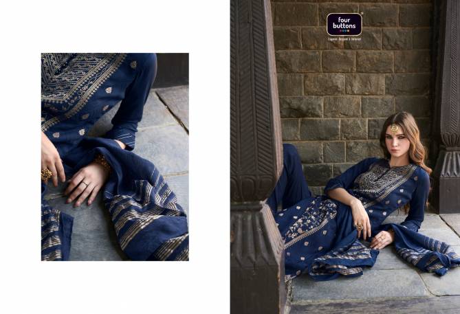 Royalty 5 Four Buttons Heavy Designer Readymade Suits Catalog